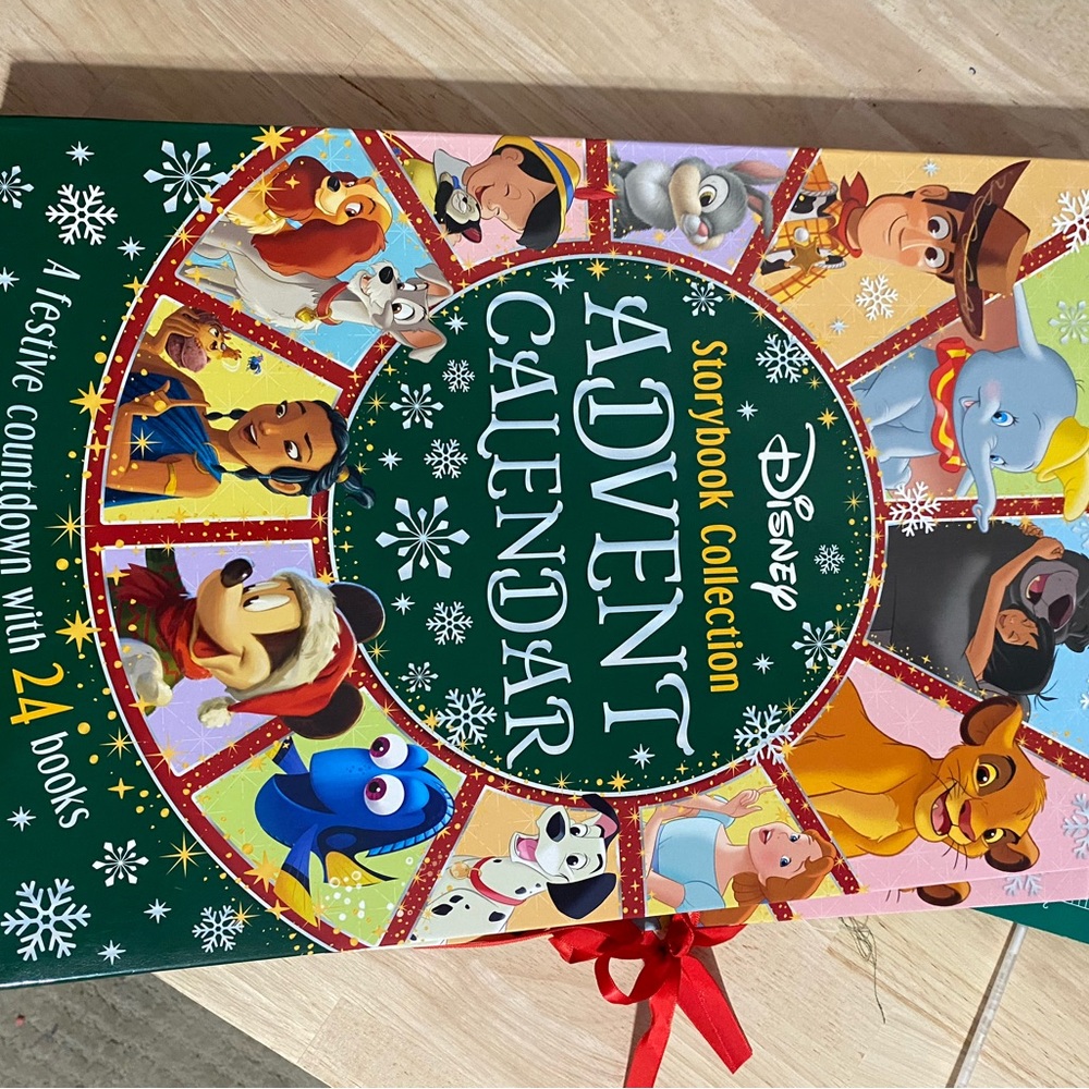Disney Storybook Collection Advent Calendar with Green and Red Accents